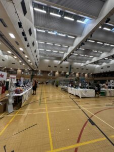 Exhibitor stands at the Tropical Bird Show supported by temporary event Wi-Fi.